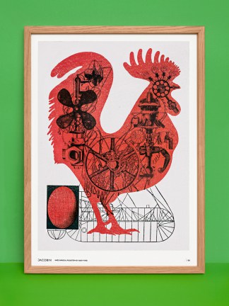 »Mechanical Rooster« Riso-Druck