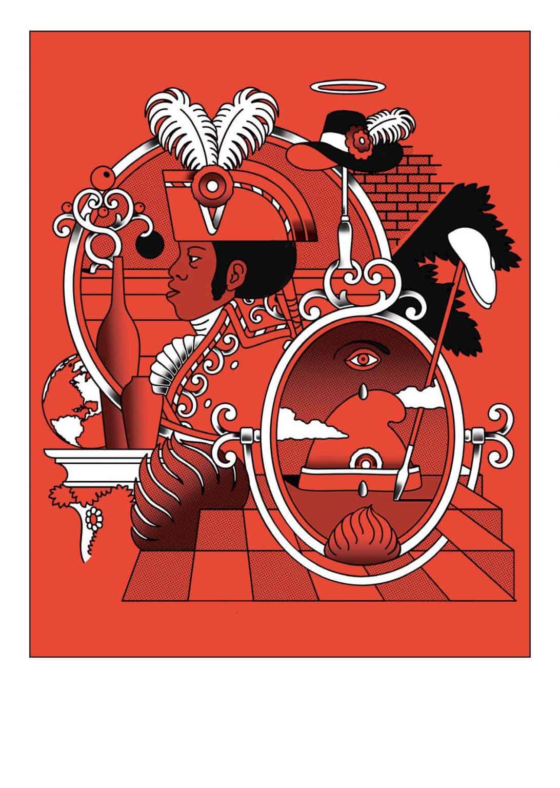 Guillotinen Poster (schwarz) Jacobin