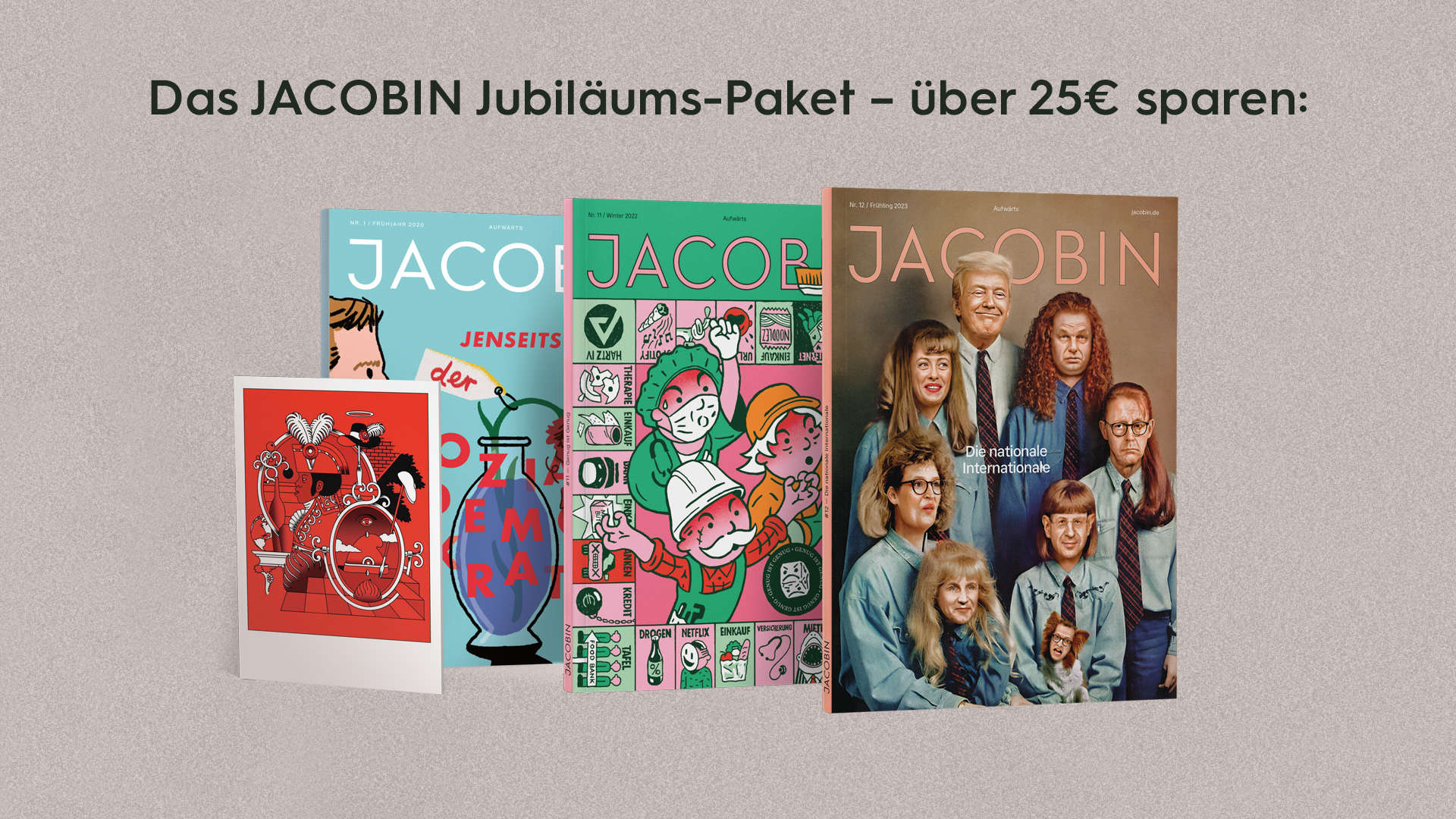 Das JACOBIN JubiläumsPaket DEAL Jacobin